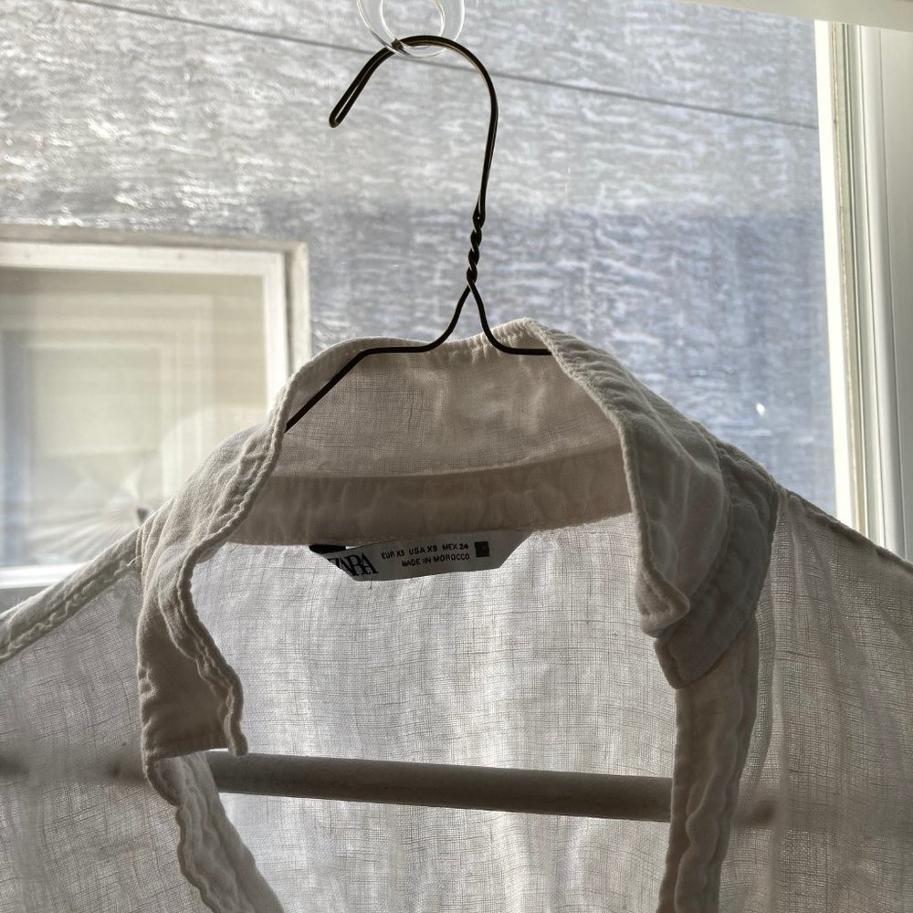 Zara linen button down - Picture 3 of 4